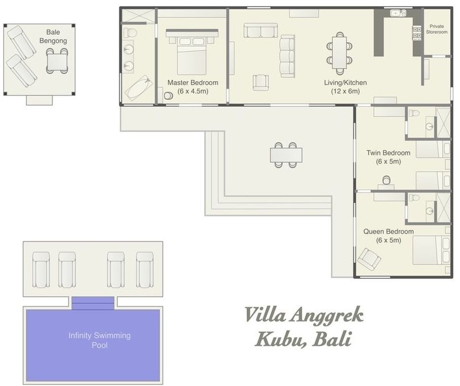 Villa Anggrek floor plan